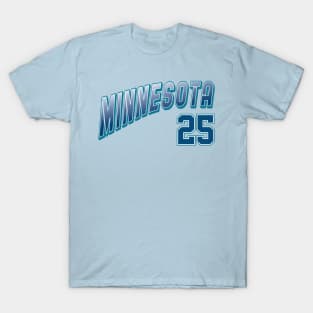 Retro Minnesota Number 25 T-Shirt